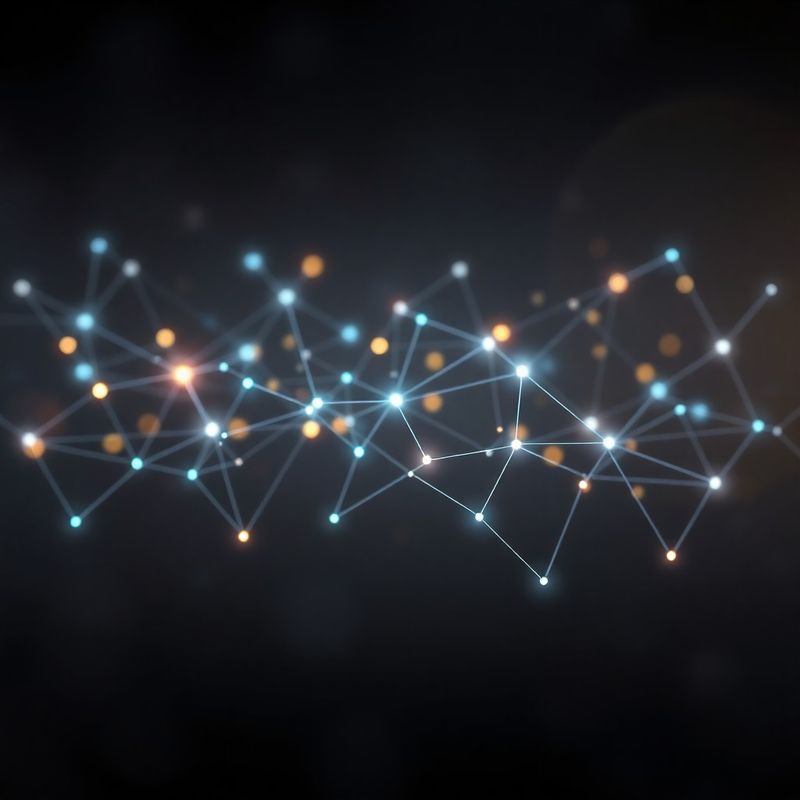 Network graph of connected domain nodes on dark slate background